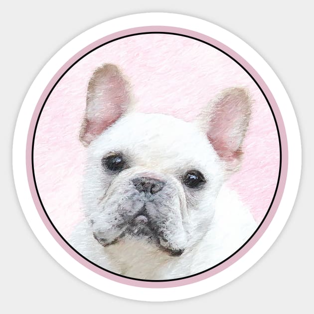 French Bulldog (Cream/White) Sticker by Alpen Designs